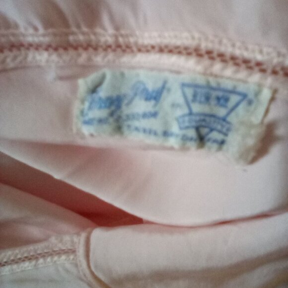 VTG 30's/ 40's Fray-Pruf Bur Mil Bias Cut Fitted Negligee Embroidered Sz 6 Tall - Picture 6 of 11